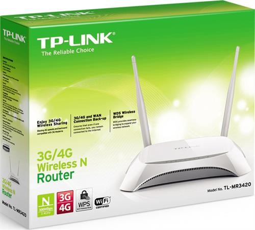 TP-LINK trådlös 3G-router, LAN/WLAN, 802.11b/g/n,