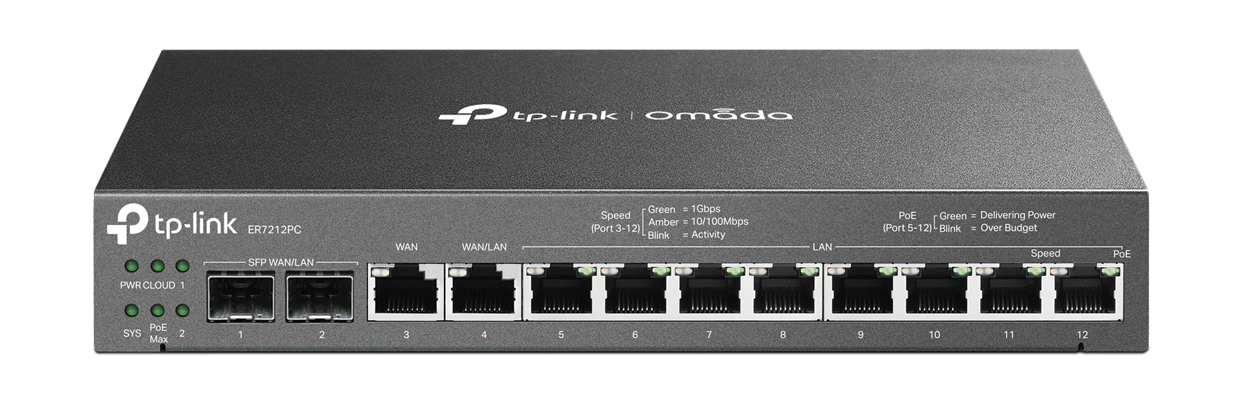 TP-Link Omada Router ER7212, Gigabit VPN Router, PoE+