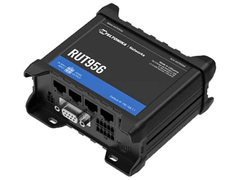 Teltonika RUT956 LTE 4G router with RS232/RS485 I/O