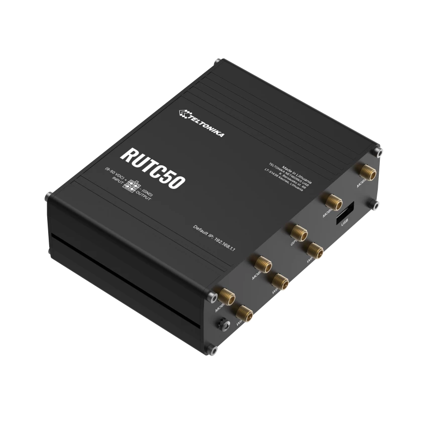 Teltonika RUTC50 5G Cat20 router with WiFi 6