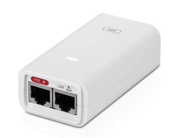 Ubiquiti PoE- (Power over ethernet) injektor 24VDC 12W 0.5A