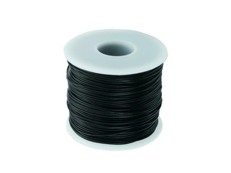 Black electric cable, 0.5mm²