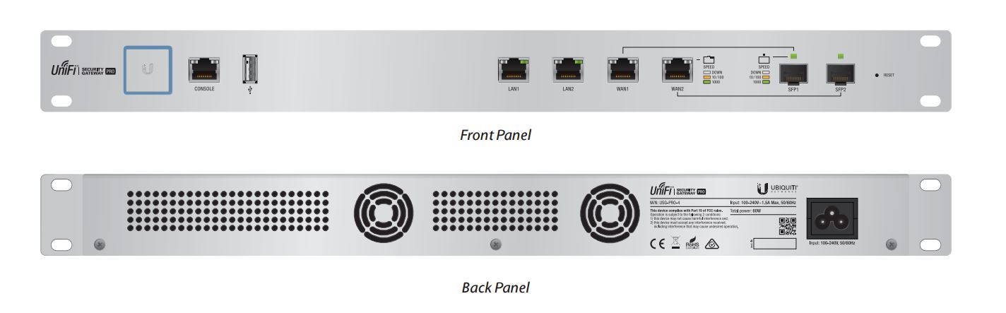 UniFi Security Gateway PRO, 4 Port