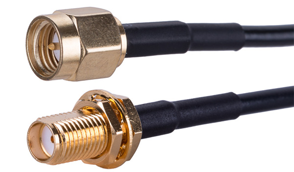 2 m RG174 SMA-hane till SMA-hona