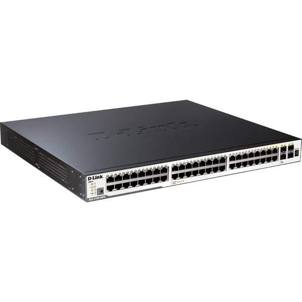 D-Link 48-port 10/100/1000 Layer 2 Stackable Managed PoE Gb Switch D-Link 48-port 10/100/1000 Layer 2 Stackable Managed PoE Gb Switch