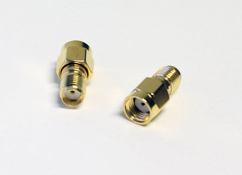 Adapter RP-SMA male to SMA female, long